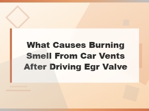 Burning Smell From Car Vents: Is Your Egr Valve the Cause?